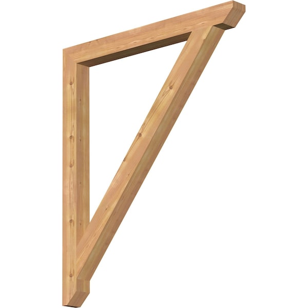 Ekena Millwork Traditional Slat Smooth Bracket, Western Red Cedar, 3 1/2"W x 40"D x 48"H BKT04X40X48TRA06SWR - main